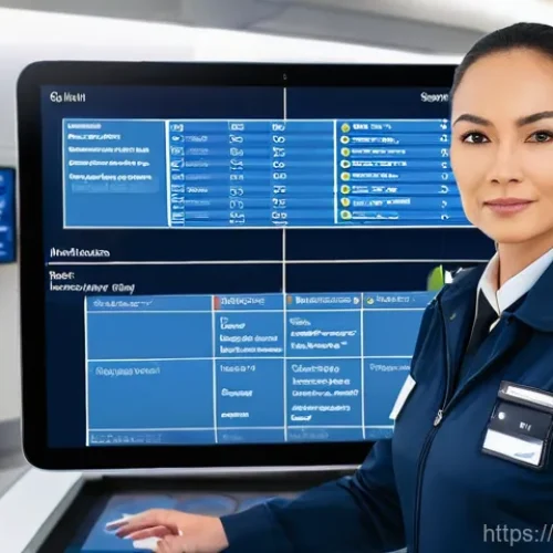 Home 25 항공보안관리사 실무 체크리스트 - **Image Prompt 1: The Vigilant Aviation Security Manager**
A highly detailed, realistic photogra...