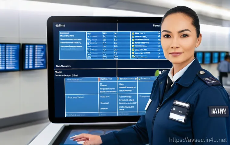 항공보안관리사 실무 체크리스트 - **Image Prompt 1: The Vigilant Aviation Security Manager**
A highly detailed, realistic photogra...